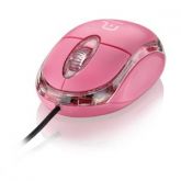 Mouse Óptico Classic USB - Rosa Código: MO181