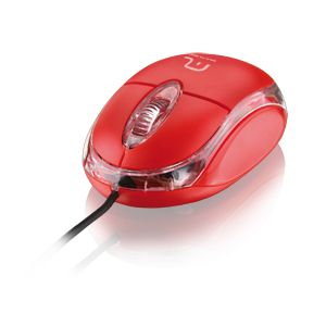 Mouse Óptico Classic USB - vermelho Código: MO003